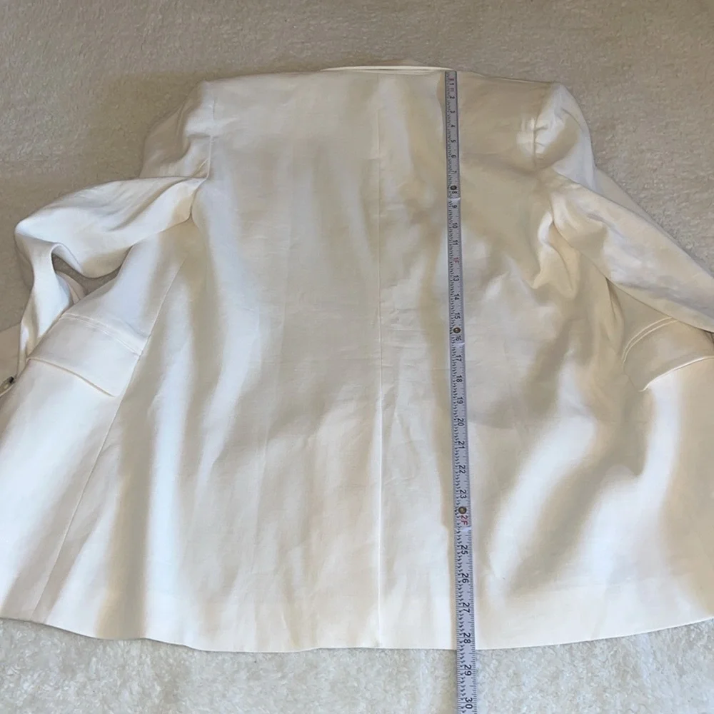 Veronica Beard Bexley Stretch-Linen Dickey Jacket - Size 10 - Picture 13 of 13